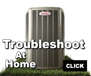 Lennox HVAC unit pictured on colorful background.